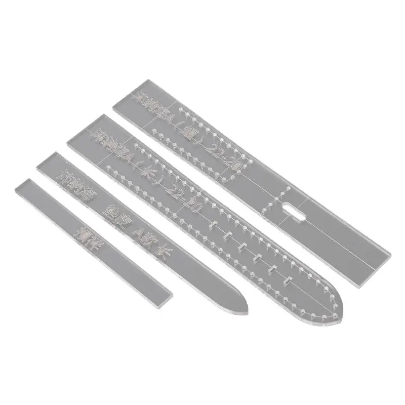 4 шт./компл. прозрачный акриловый ремешок для часов шаблон трафарета сделай сам