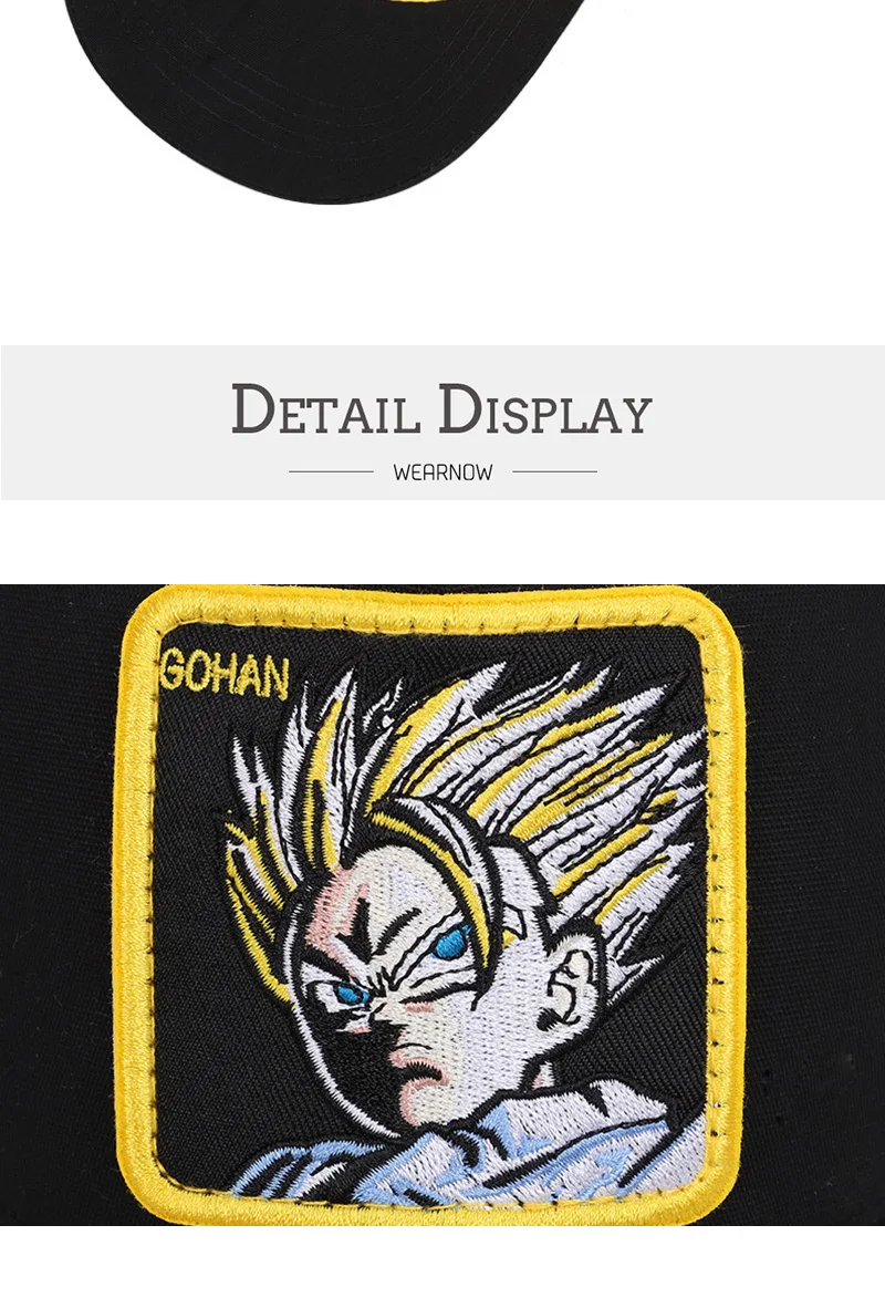 Dragon Ball Goku бейсбольная кепка s для мужчин и женщин Snapback Хип-Хоп Кепка летняя Bone gorra hombre Регулируемая Кепка для водителя грузовика сетчатая Кепка для папы CZX7