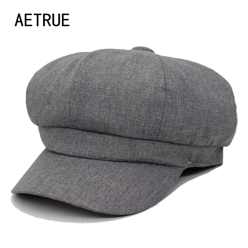 

AETRUE модные Восьмиугольные шапки, женские кепки, берет, шапки для женщин и мужчин, зимние вельветовые плоские Весенние шапки для мужчин, кепк...