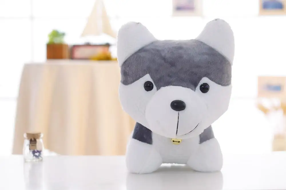 Распродажа 18 см Kawaii симуляция хаски собака плюшевые детские игрушки подарок для