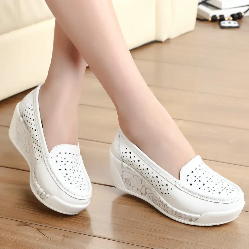 Летние женские кроссовки на платформе танкетке Tenis Feminino женская повседневная