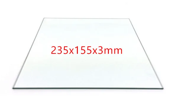Боросиликатная стеклянная пластина для Flashforge Dreamer Pro and Creator 235x152 мм|3d printer spare parts|3d