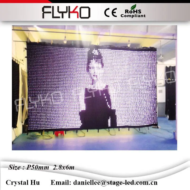 P50mm 2 8x6m FLYKO горячая Распродажа светодиодный фонарик видео контроллер занавеса led