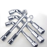 10cs chromium plated 6 27mm hexagon wrenches l type wrench socket double head sleeves hexagon socket