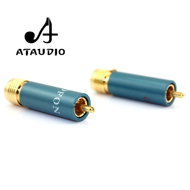 4 шт./лот ATAUDIO позолоченный Hi Fi RCA разъем end справка 8NX разъемы|connector rca|connector tconnector plug