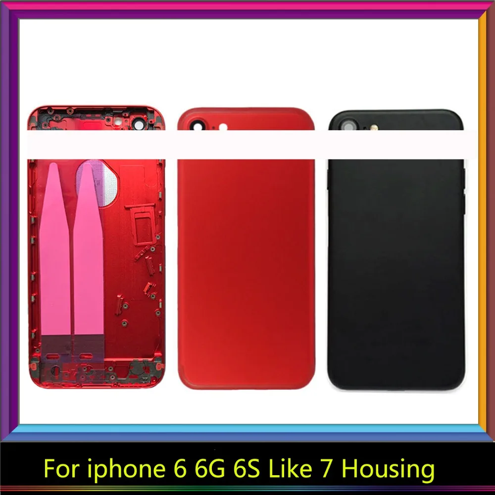 Высокое качество красные черные для iPhone 6 6G S как 7 Стильная обувь г тела Корпус