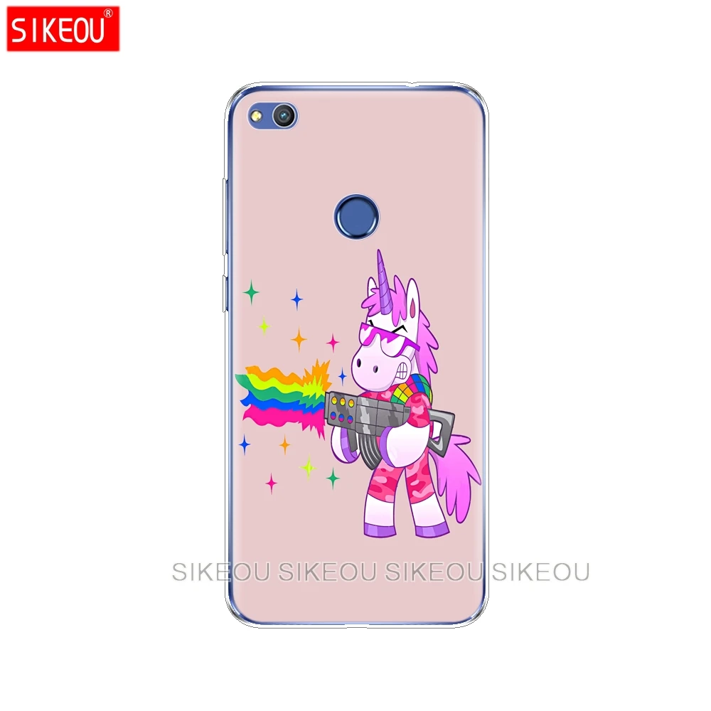 Силиконовый чехол для телефона Huawei P20 P7 P8 P9 P10 Lite Plus Pro 2017 p smart 2018 Rainbow Lovely Unicorn |