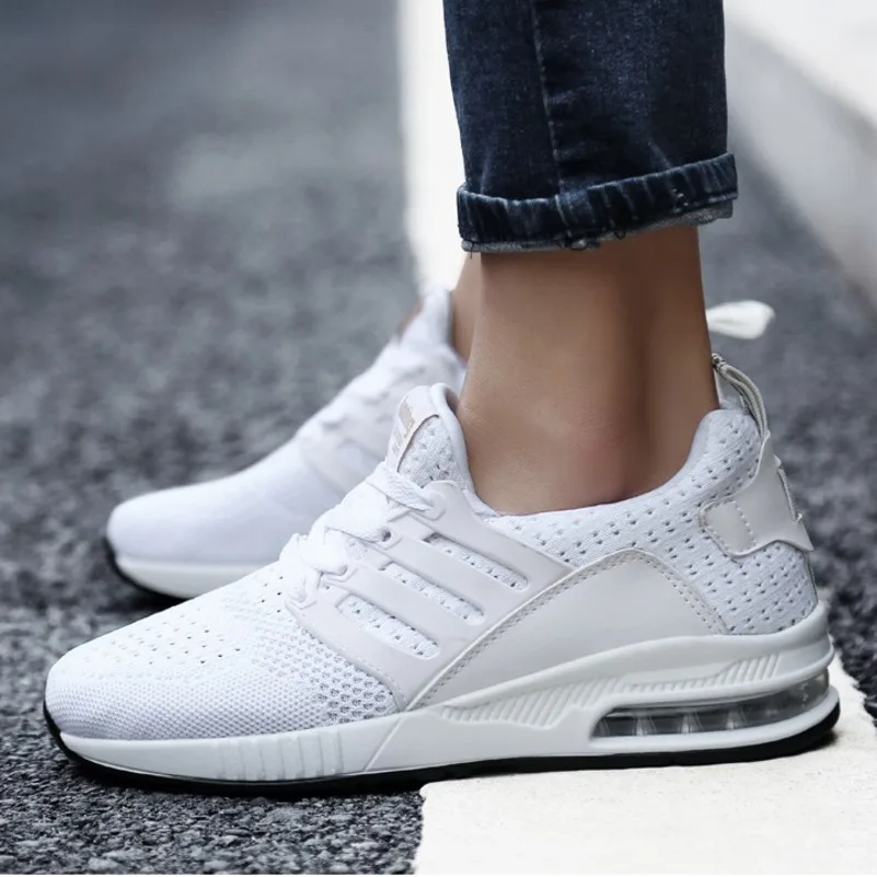 Беговые кроссовки для женщин амортизирующая дышащая обувь унисекс уличная