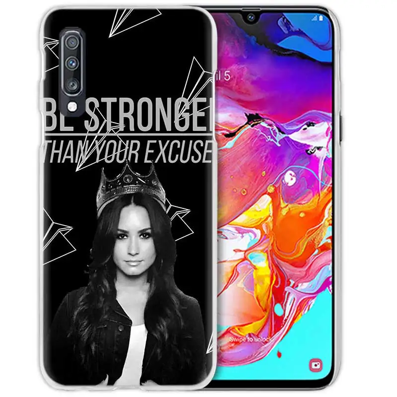 Demi Lovato Case for Samsung Galaxy M40 A50 A80 A70 A60 A40 A30 A20e A10 J4 J6 Plus J8 S10e S10 5G Hard PC Phone Cover Capa