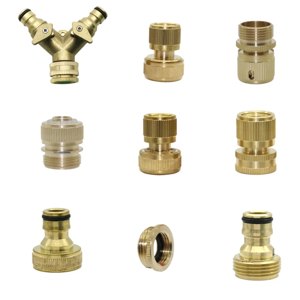 

Durable 3/4 Inch Brass Garden Faucet Water Hose Tap Connector Irrigation Plumbing Pipe Fitting Joint tube 1 Pc