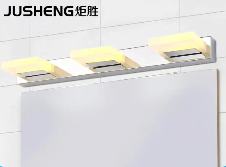 Акриловые светодиодные зеркальные фары с 3 головками лампа из нержавеющей стали