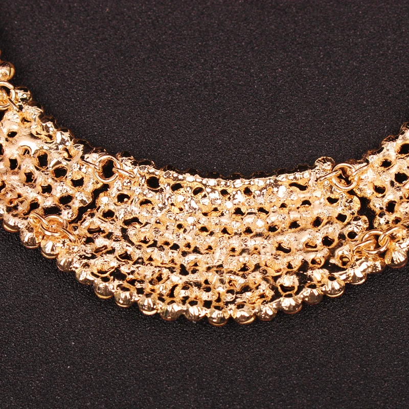 Fashion Gold Color Chain Women Bar Necklace Jewelry With Stones Boho Statement Rhinestones Chokers Chunky Accessories | Украшения и