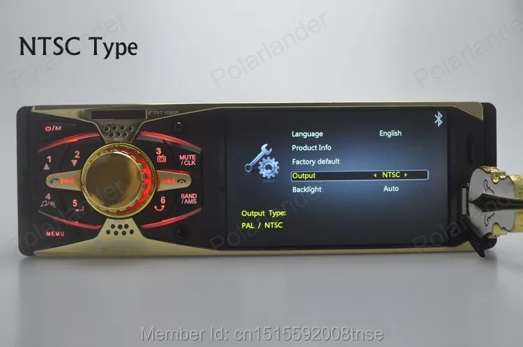 4 ''TFT HD BLUETOOTH ручной автомобильный Радио AUX/SD/USB/FM 1 DIN видео mp5 радио Кассетный