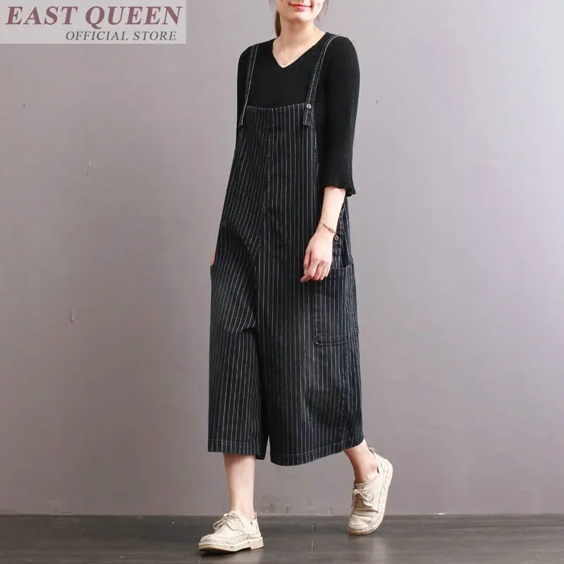 Вельветовый комбинезон женский 2018 длинный зимний для женщин ropmers streetwear