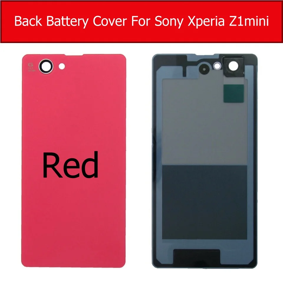 Задняя крышка батарейного отсека стеклянная для Sony Xperia Z1 Mini / Compact M51W D5503 задняя
