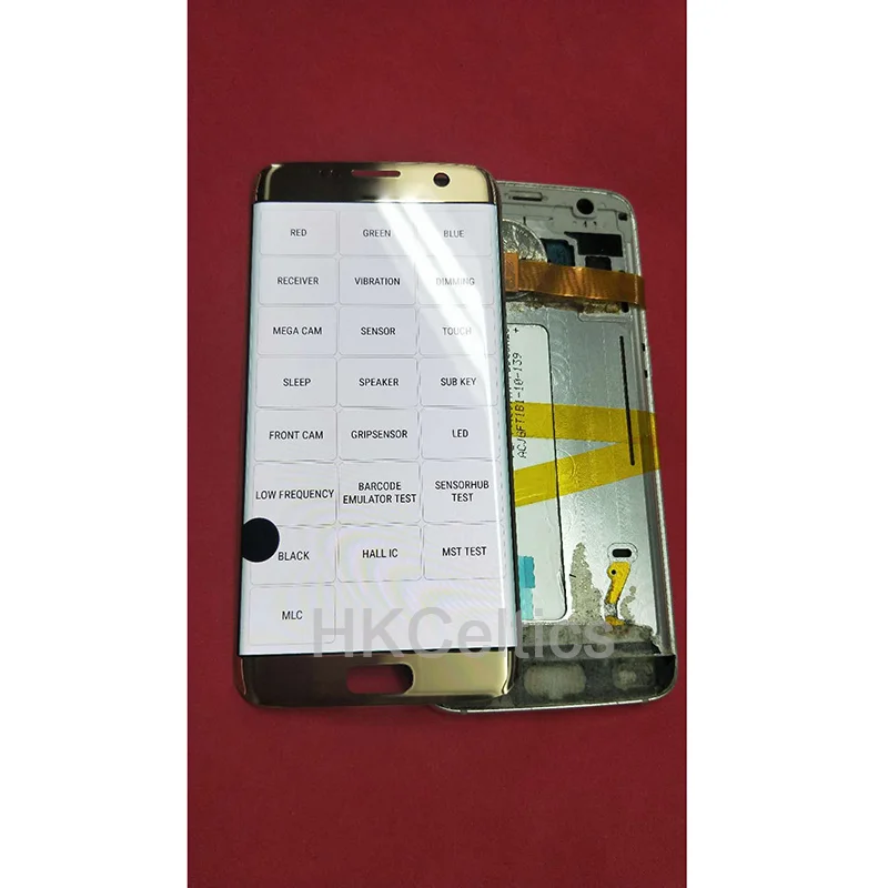 5,5 дюймовый amoled дисплей lcd без рамки для SAMSUNG Galaxy s7 edge G935 G935F+ кодирующий преобразователь сенсорного экрана в сборе и битых пикселей
