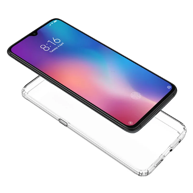 Для Xiaomi mi 9 чехол mi 9 Lite TPU бампер жесткий PC акриловый прозрачный Кристальный чехол для телефона для Xiaomi mi 9 Lite прозрачный чехол