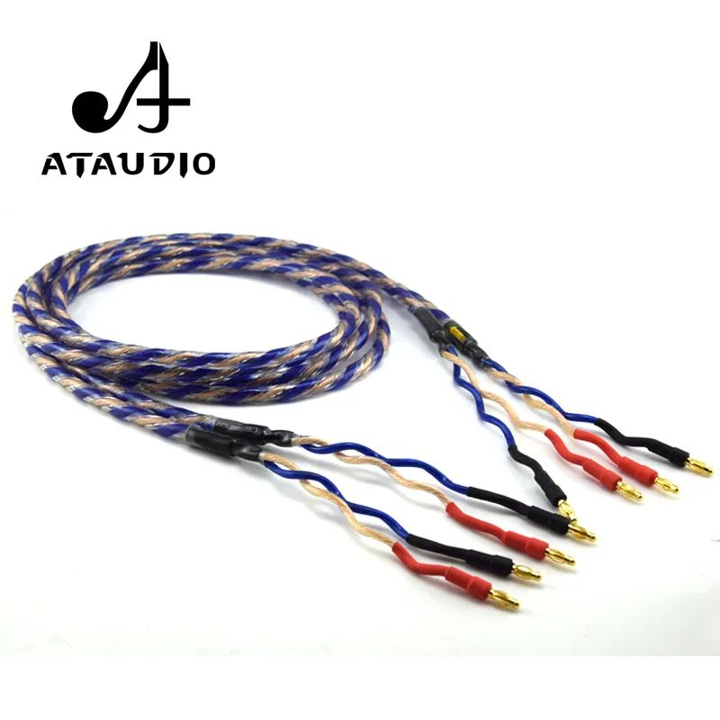 

ATAUDIO Hifi Speaker Cable High Quality 6N OFC Speaker Wire 1m 2m 3m