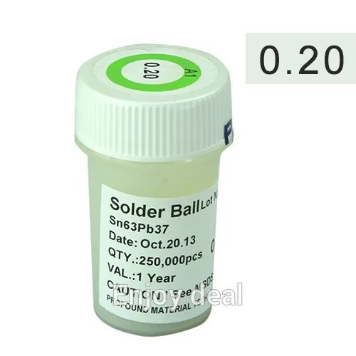 

HOT Sale BGA reballing soldering balls 0.2mm 250k lead solder balls