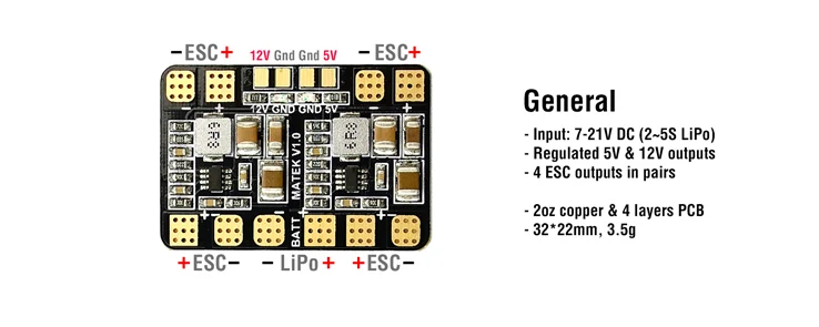 Matek MICRO PDB W/ BEC 5V & 12V с BEC|jacket autumn|motor jacketjacket spiderman |