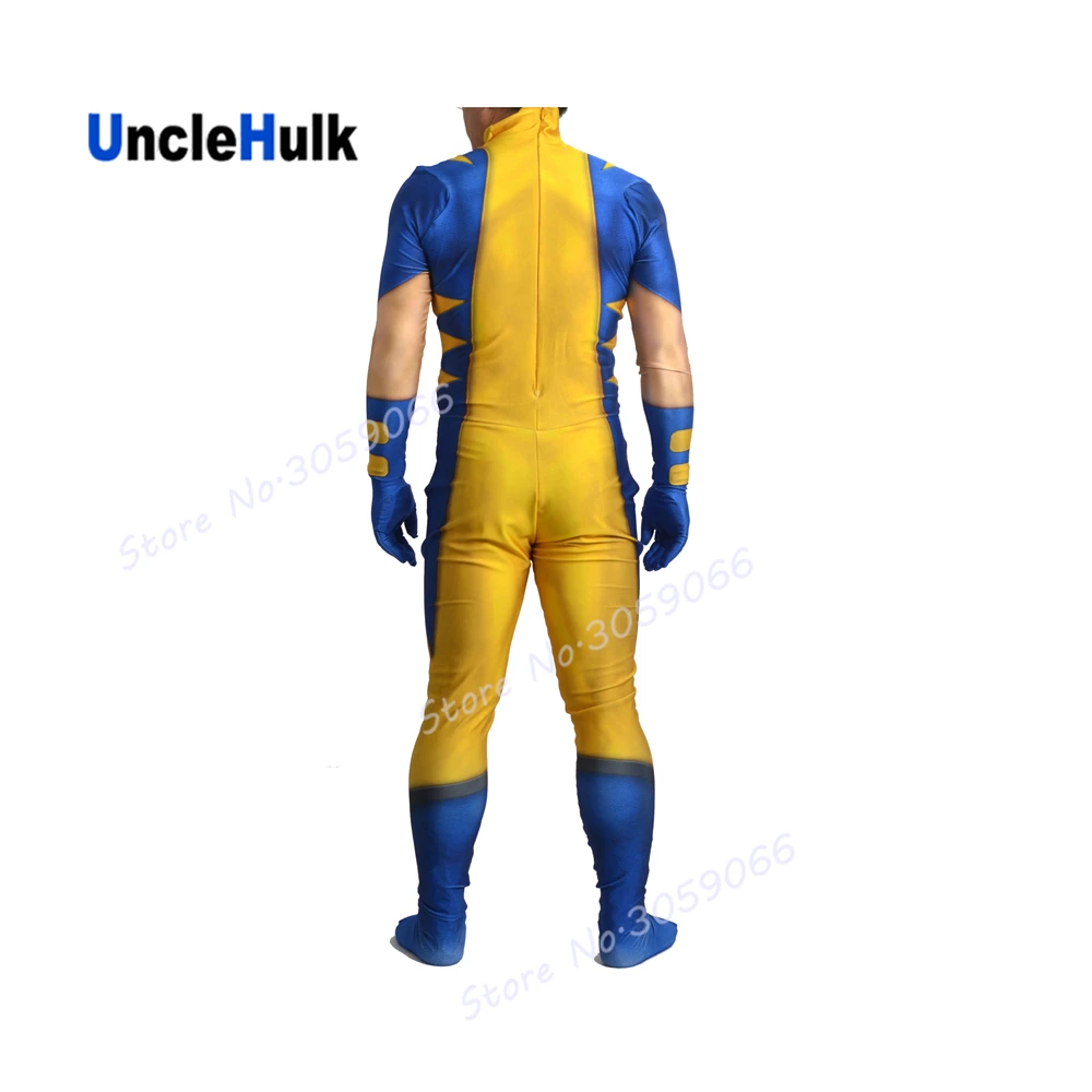 Желтый и синий костюм из спандекса Джеймса Логана хоулетта | UncleHulk Тематическая