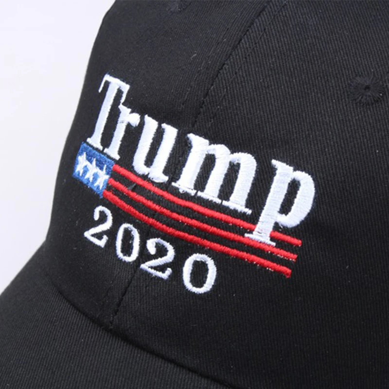 Новинка удобная бейсболка Trump 2020 черная регулируемая Повседневная Спортивная