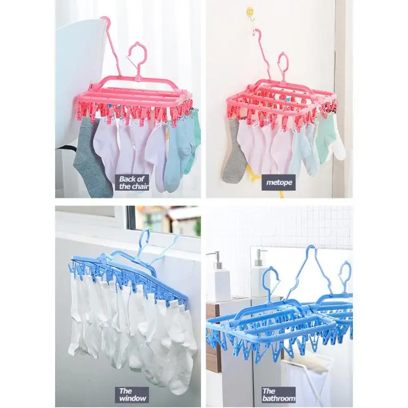 32 прищепки для носков сушилка одежды Портативный складная вешалка держатель |
