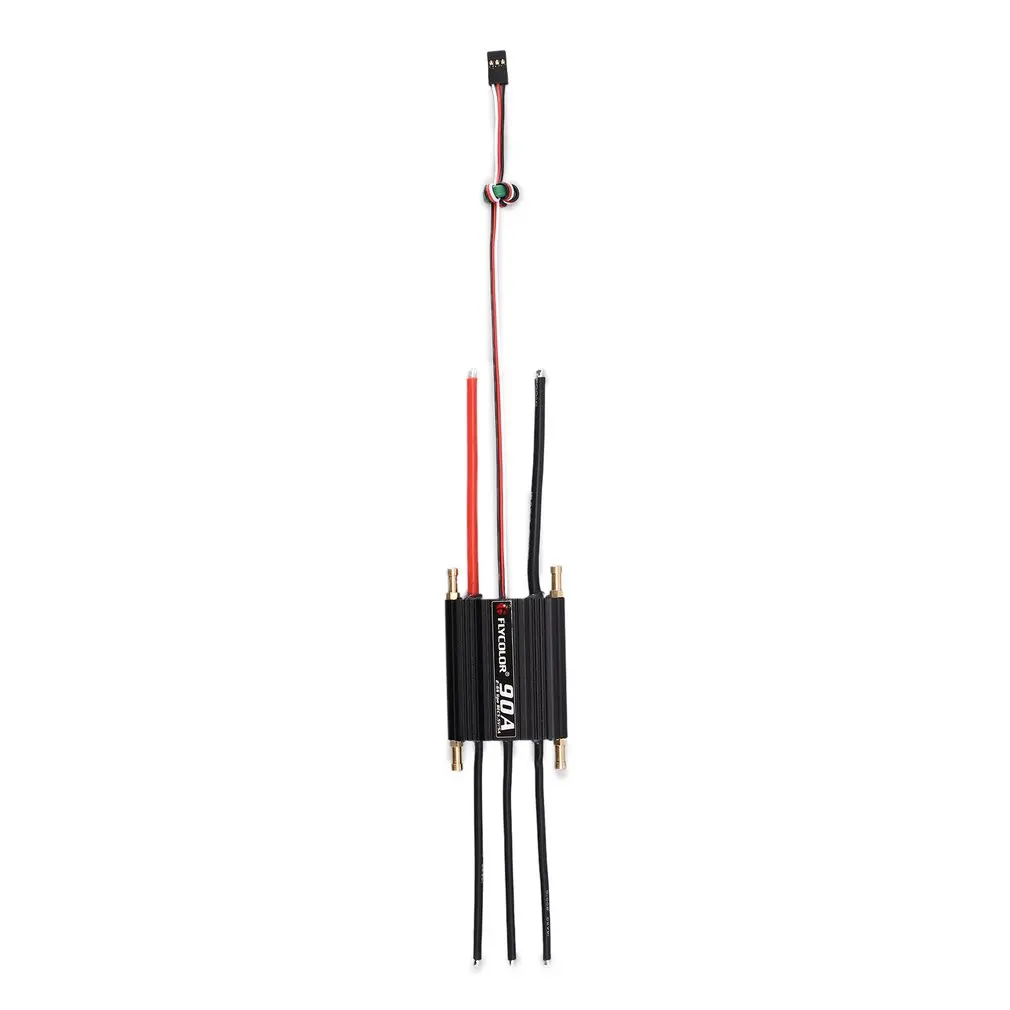 Водонепроницаемый Бесщеточный Регулятор скорости ESC FLYCOLOR 2-6S 90A для RC лодки с BEC 5,5 V/5A система водяного охлаждения
