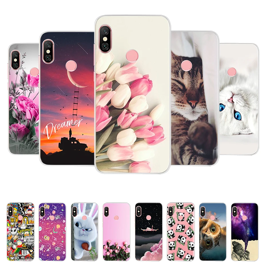 Чехол для Coque Xiaomi Redmi Note 6 Pro чехол глобальной версии Мягкая силиконовая задняя