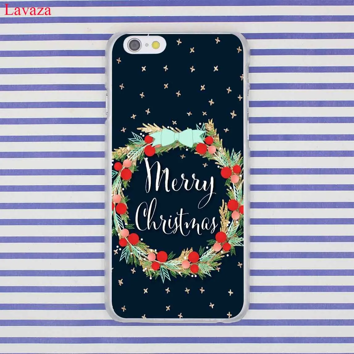 4 Чехол для телефона Lavaza happy new year merry Christmas Tree Snow Flakes для iPhone XR XS X 11 Pro Max 10 7 8 6 6S 5 5S SE 4S 4 - Цвет: 4