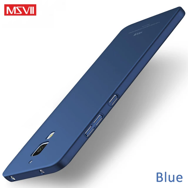 Blue Для Xiao mi 4 4C чехол s MSVII Жесткий ПК полная защита Матовый чехол ультра тонкий матовый чехол для Xiao mi 4 mi 4C mi 4 4C чехол для телефона - Цвет: Blue