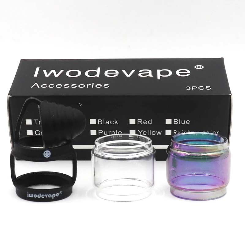 3 в 1 Pyrex Чистая Стеклянная трубка для замены испарителя атомайзера TFV12 Prince и т. д.