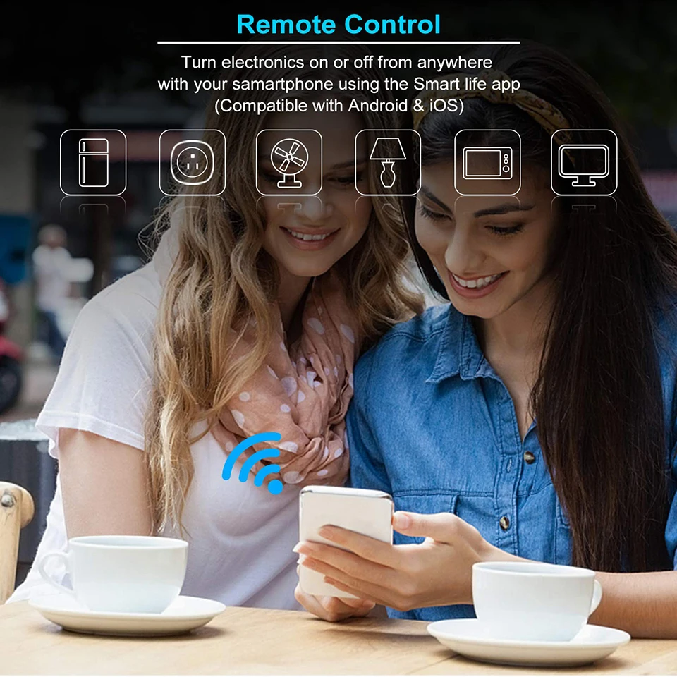 Умная Wi Fi лента питания удаленное Голосовое управление с Amazon Alexa Google Home Assistant 3 UK