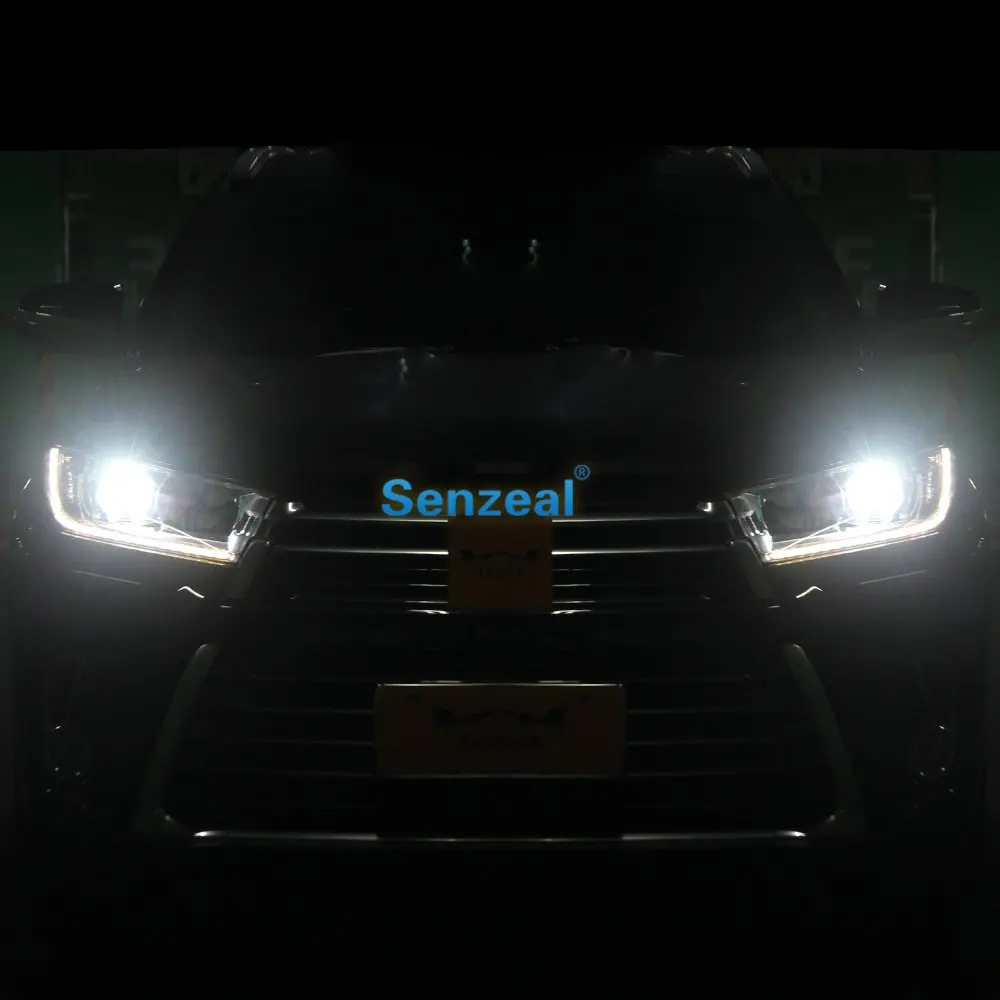 Senzeal 2 шт. супер яркий H4 светодиодный лампы для фар 60 Вт 8000LM 6500 к COB чипы