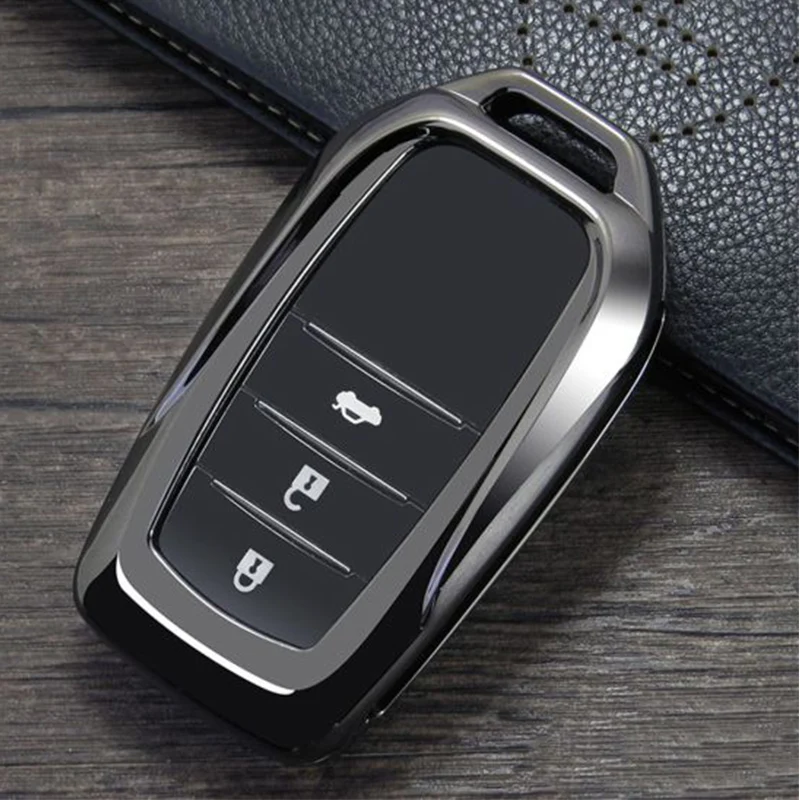 Чехол для ключей 1 шт. чехол стайлинга автомобиля Toyota RAV4 Camry high Lander Land Cruiser Prado 2016 2017