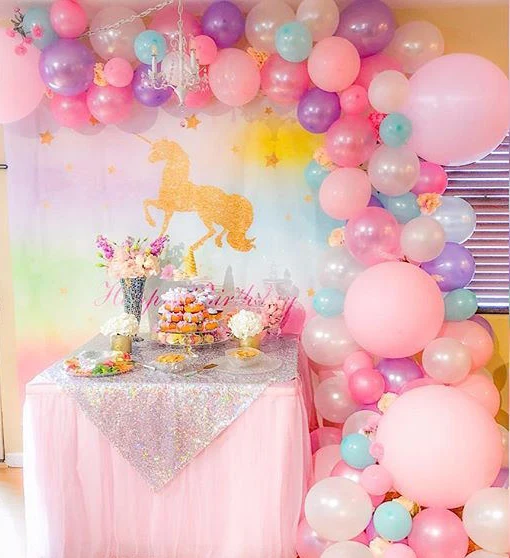 Allenjoy Единорог фотография Золотая звезда День рождения красочный ребенок