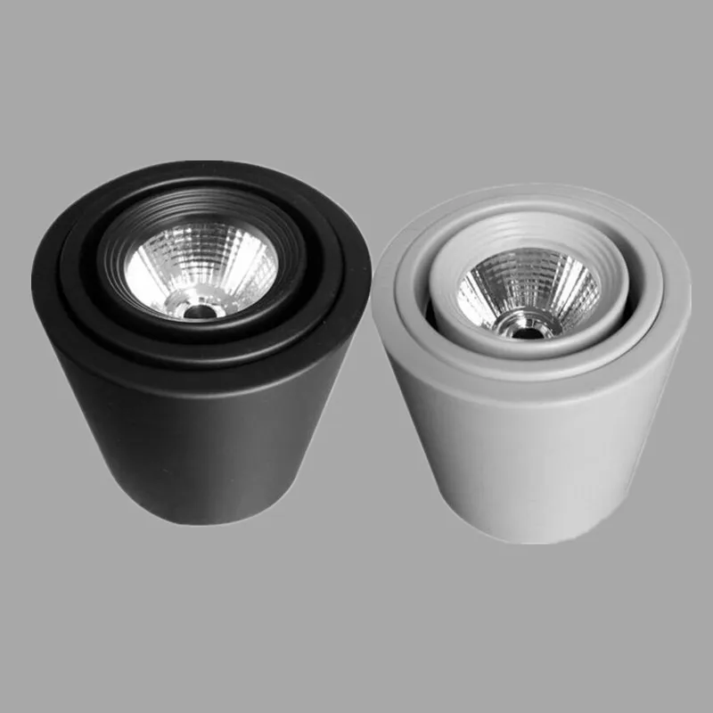 10 шт./лот 12 Вт квадратный/круглый светодиодный потолочный светильник COB Холодный