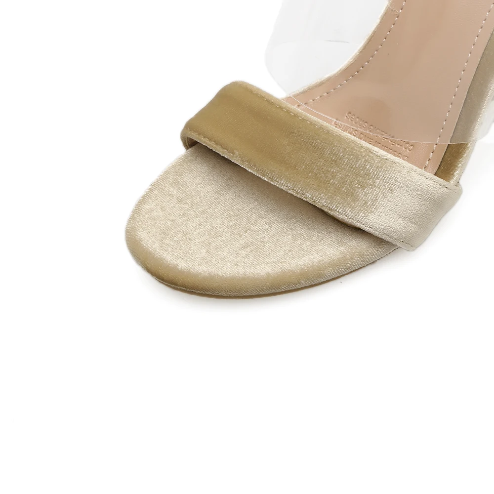 ManXiXi Летний стиль женские пикантные Обувь на высоком каблуке квадратный каблук - Фото №1