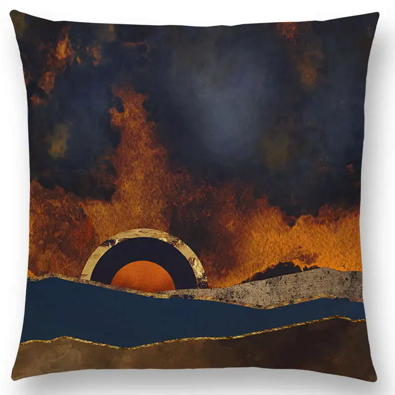 Горячая Распродажа Солнце Луна День Ночь небо горы за пределами Пустыни огромные