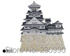 3D Himeji замок бумажная модель DIY бумажное ремесло всемирно известная японская