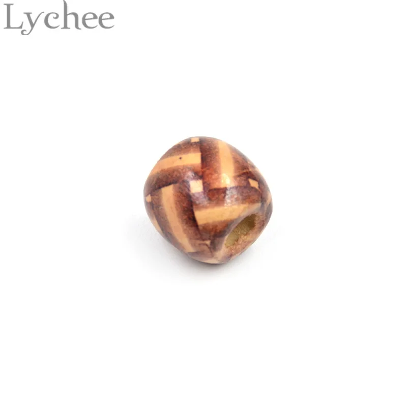 Lychee 50 штук деревянные дреды бусины для волос для дредов плетение волос наращивание случайный