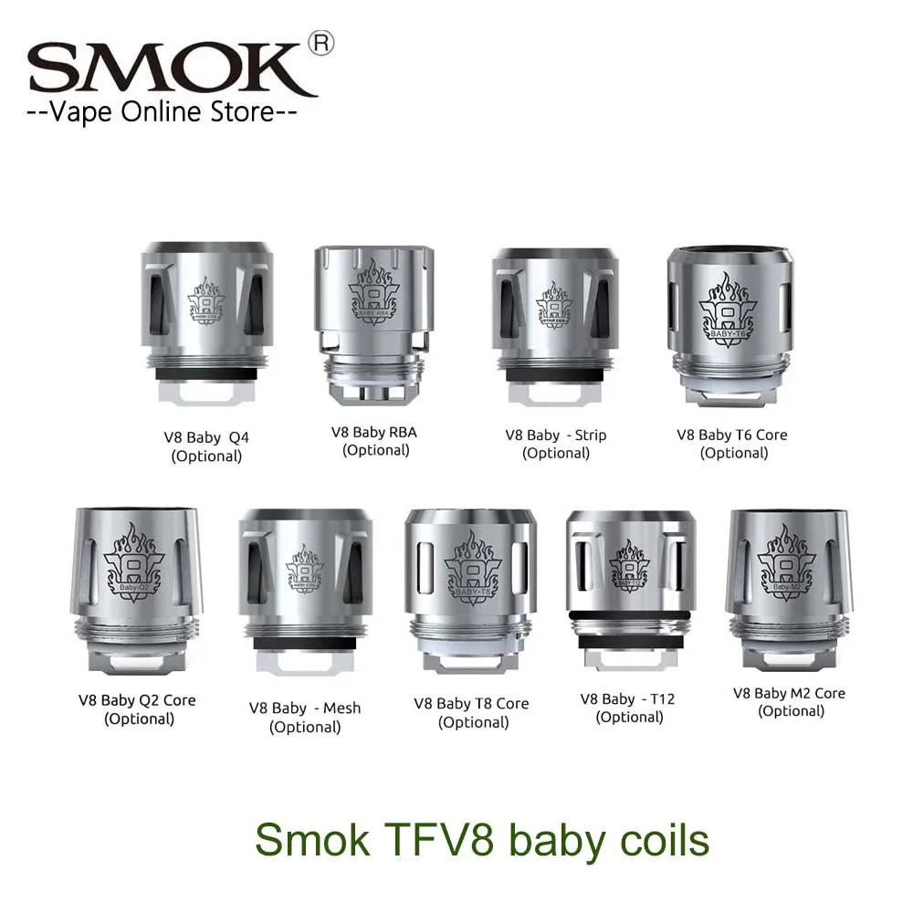 Smok TFV8, детская катушка, головка V8, детский T8 T6 X4 Q2 Q4 M2, ядро для TFV8, большой детский бак V12, детский Принц, танк, Vape, аксессуары