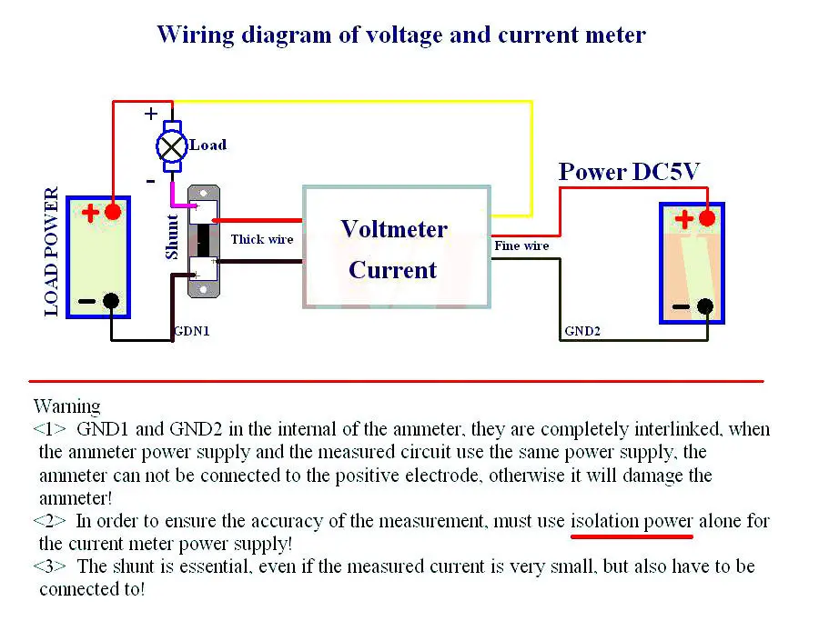 Вольтметр Амперметр постоянного тока 0-500 В 1 А встроенный шунтирующий вольтметр
