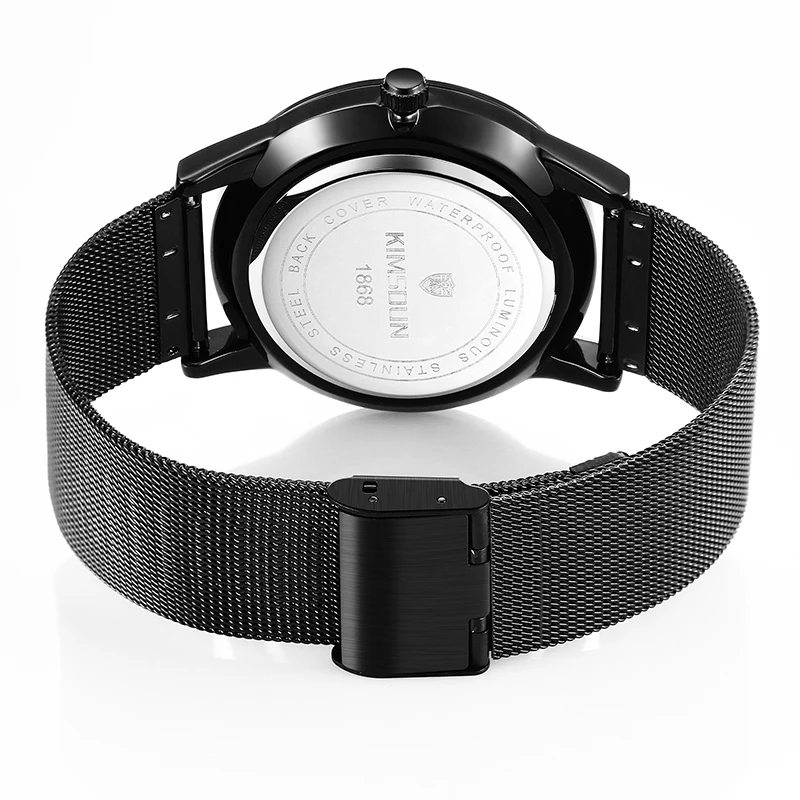 KIMSDUN Роскошные модные бизнес тренды Автоматическая Дата из нержавеющей стали