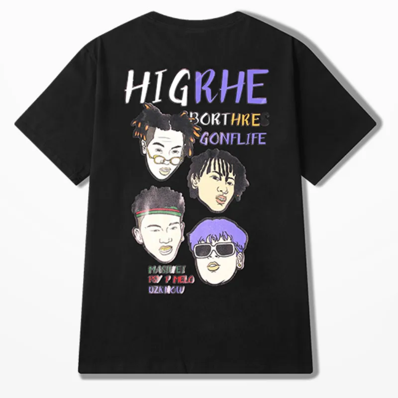 Хлопковая забавная Футболка с принтом более высоких братьев повседневная