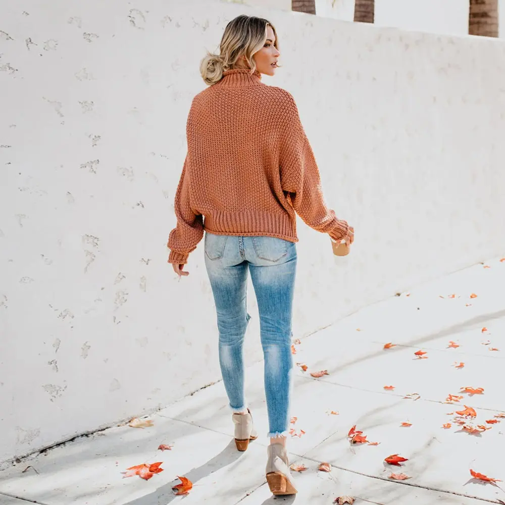 WildPinky Sweaters Women Autumn Winter Fashion Basic Pullover Female Jumpers Long Sleeve Casual Knitted Streetwear Pullovers | Женская