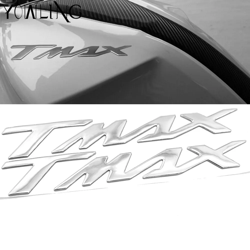 2 шт. хромированные наклейки на мотоцикл эмблема для YAMAHA TMAX530 tmax500 | Автомобили и