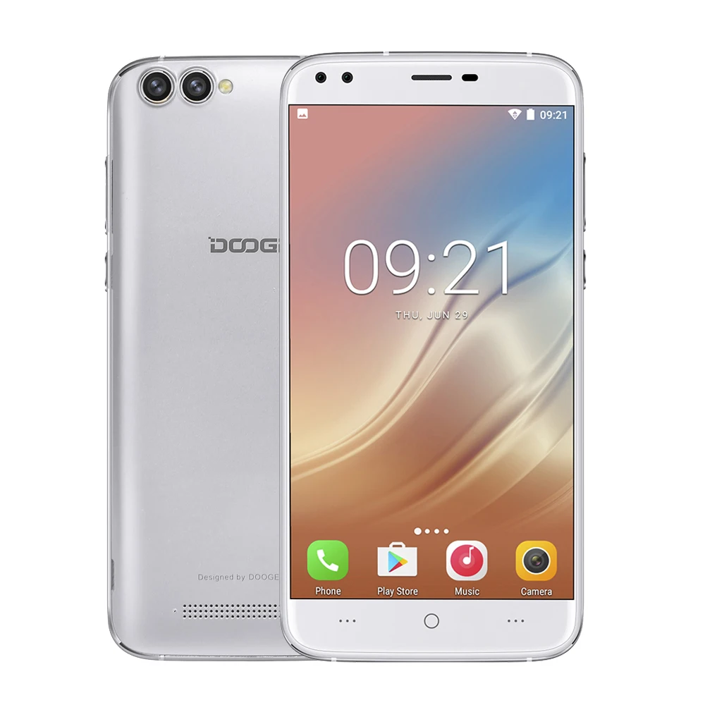 Original Doogee X30 5.5'' Android 7.0 Mobile Phone MT6580 Quad Core Cell 2GB+16GB 3360mAh Battery 4 Cameras 3G Smartphone |