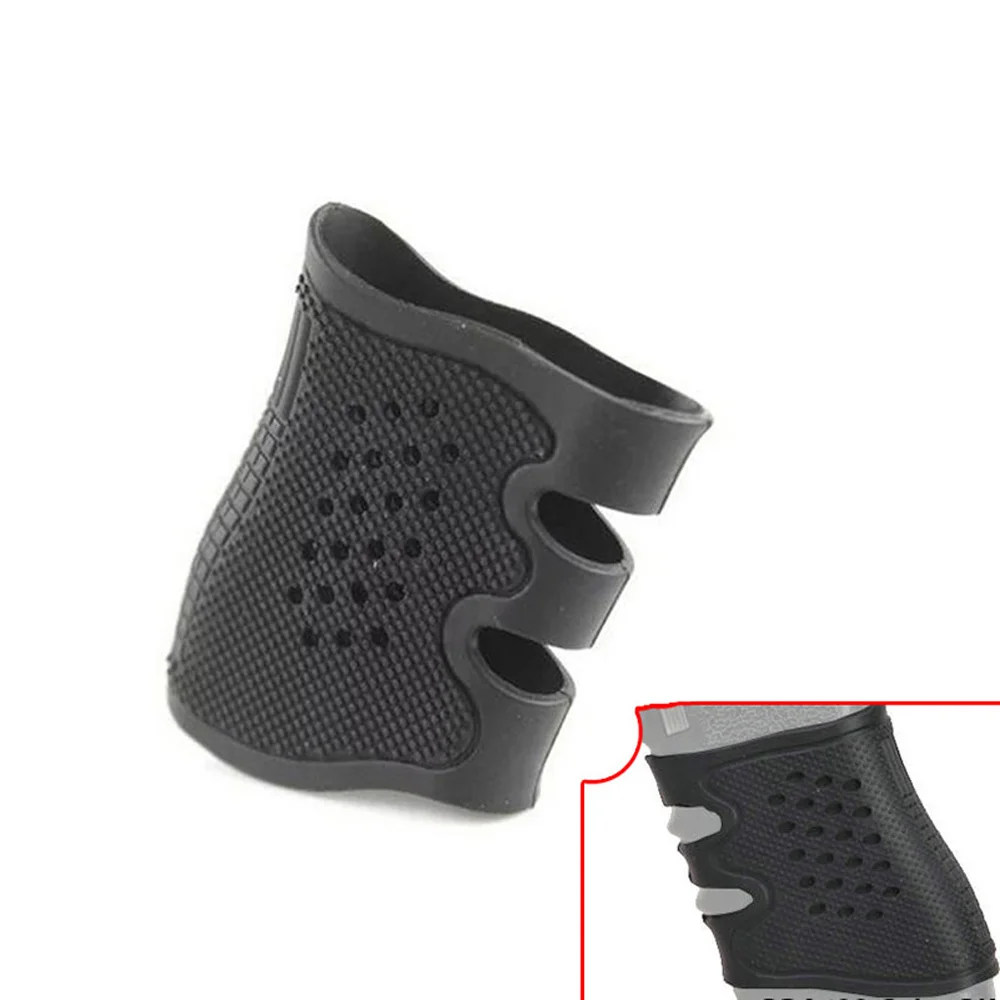 Черный резиновый противоскользящий Чехол Для Пистолетов Glock серии USP T12 CZ75 и большинства пистолетов охотничьего ружья Аксессуары