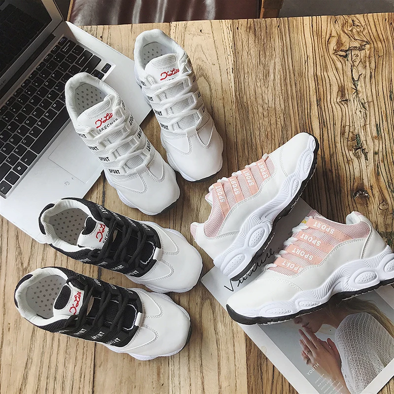 Для женщин s кроссовки Женская спортивная обувь на платформе ходьба Бег открытый